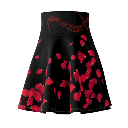 Romantic Rose Skater Skirt All Over Prints Printify