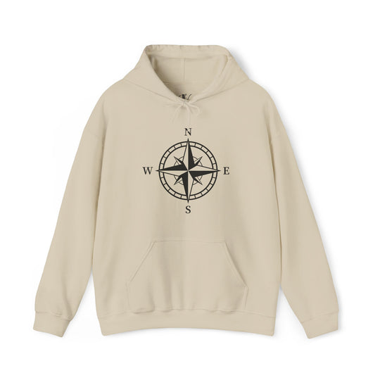 "Explore the World" Adventure Hoodie Hoodie Printify Sand S