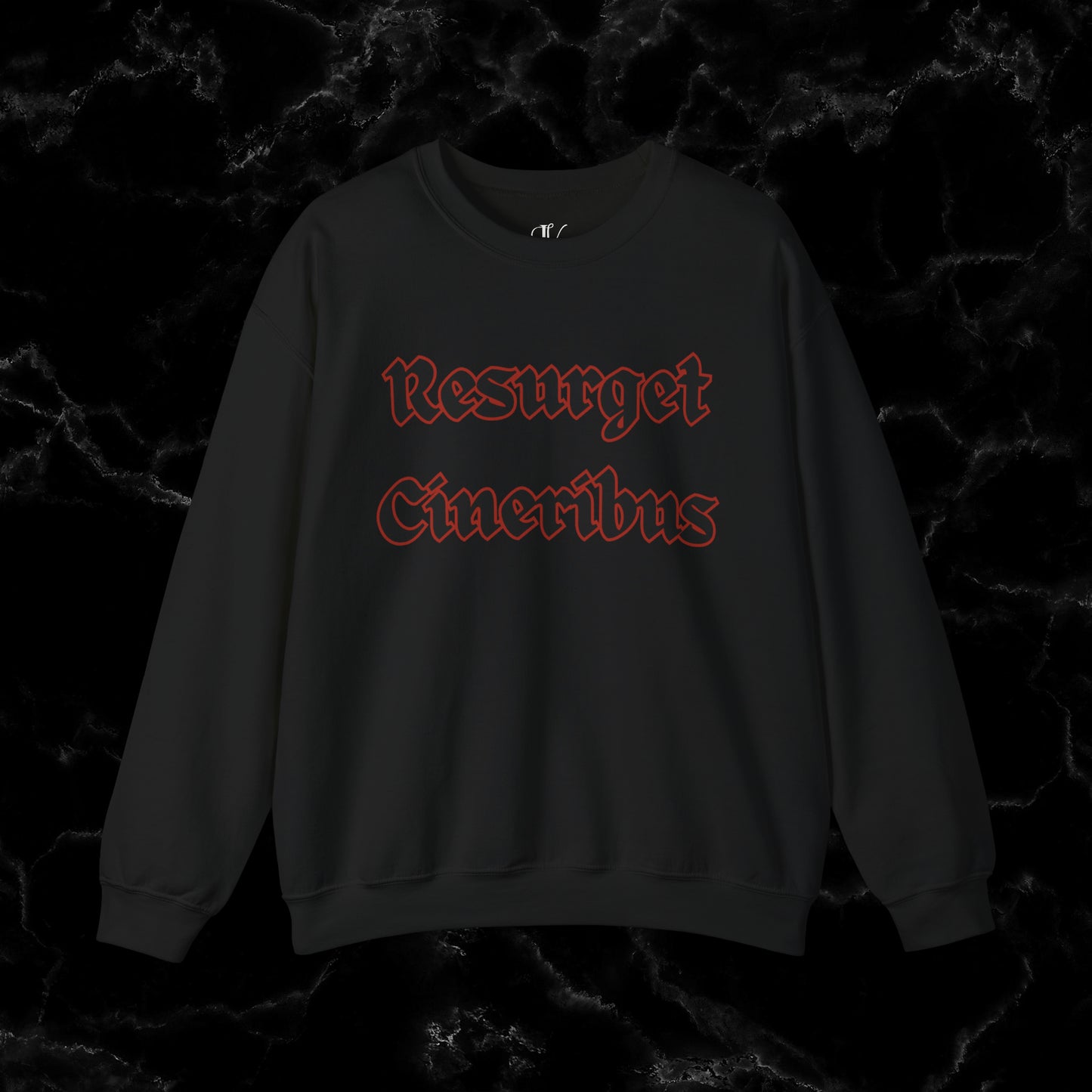 Resurget Cineribus Unisex Crewneck Sweatshirt - Latin Inspirational Gifts for Sports Football Fans Sweatshirt S Black 