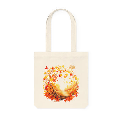 Fall Tote Bag | Autumn Vibes Tote Bag | Fall Tote Bag | Autumn Shopping Bag Bags Natural 14.6" x 15.4" 