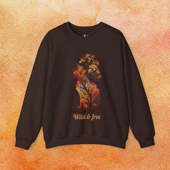 Wild & Free: Feline Fall Sweatshirt