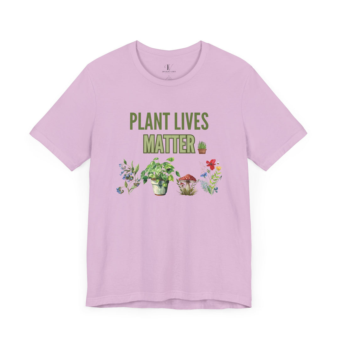 Plant Lives Matter Tee T-Shirt Printify Lilac XS