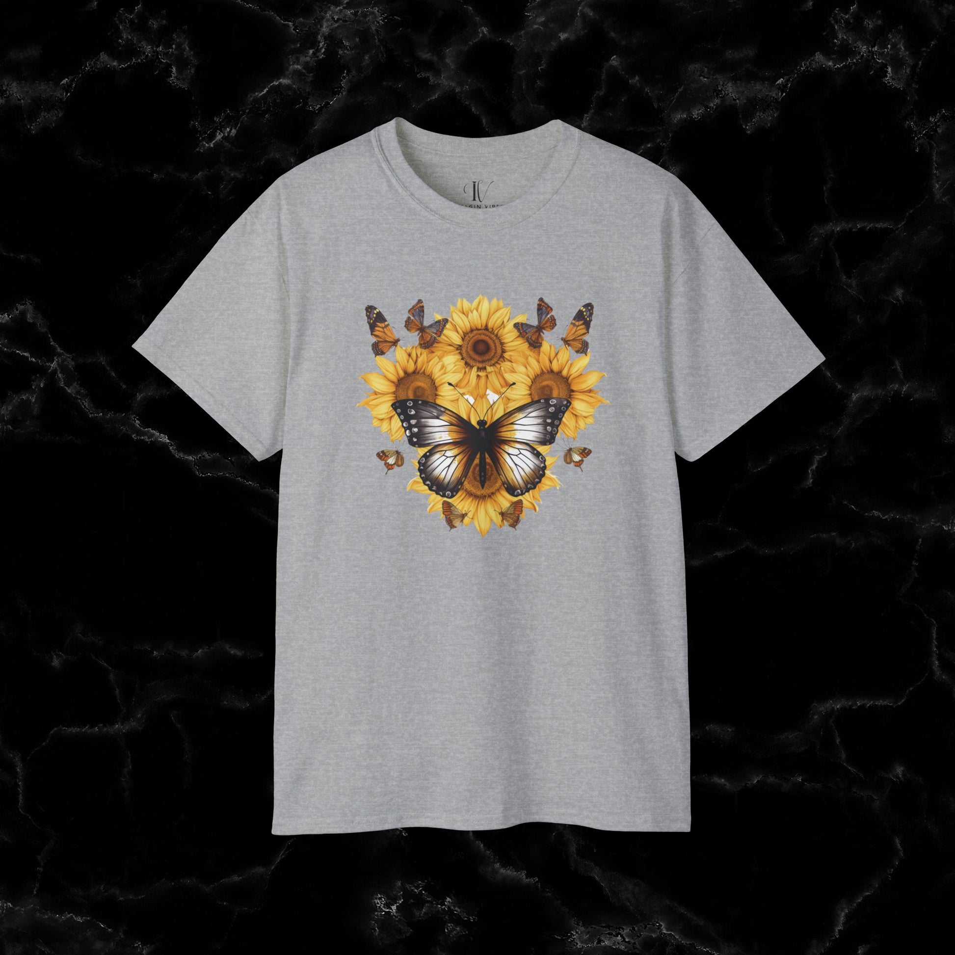 Sunflower Shirt - A Floral Tee, Garden Shirt, and Women's Fall Shirt with Nature-Inspired Design T-Shirt Sport Grey S 