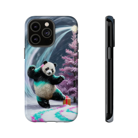 Christmas Panda Tough Case Phone Case Printify iPhone 14 Pro Max Glossy