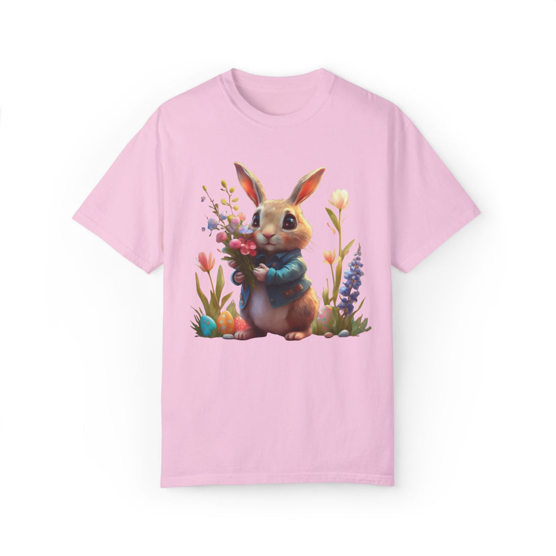 Bunny Bouquet T-shirt - Easter Spring Unisex Tee T-Shirt Printify Blossom S