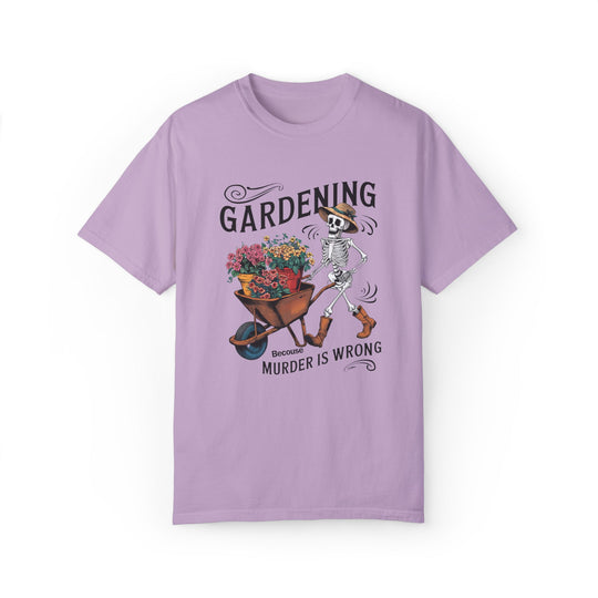 Skeleton Gardening T-shirt T-Shirt Printify Orchid S