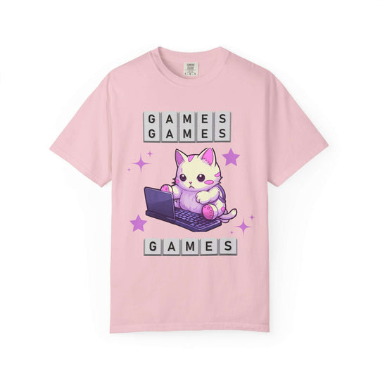 Kawaii Cat Games T-Shirt T-Shirt Printify Blossom S