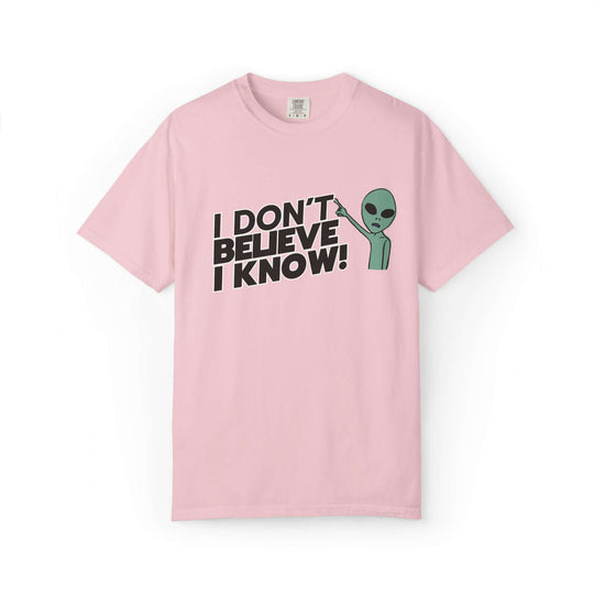 Unisex UFO T-Shirt - I Don't Believe, I Know Alien Tee T-Shirt Printify Blossom S