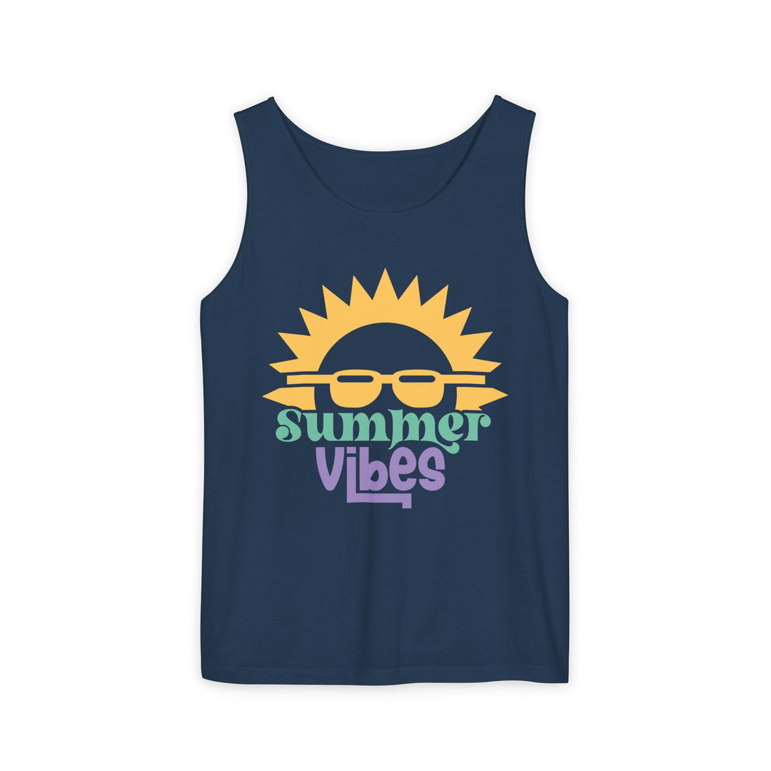 Summer Vibes Tank Top Tank Top Printify True Navy S