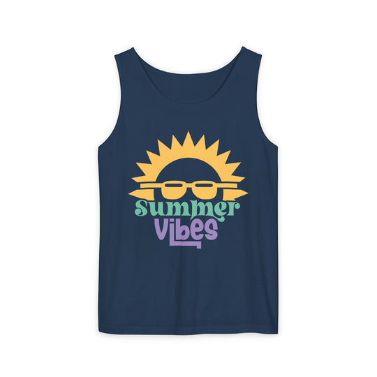 Summer Vibes Tank Top Tank Top Printify True Navy S