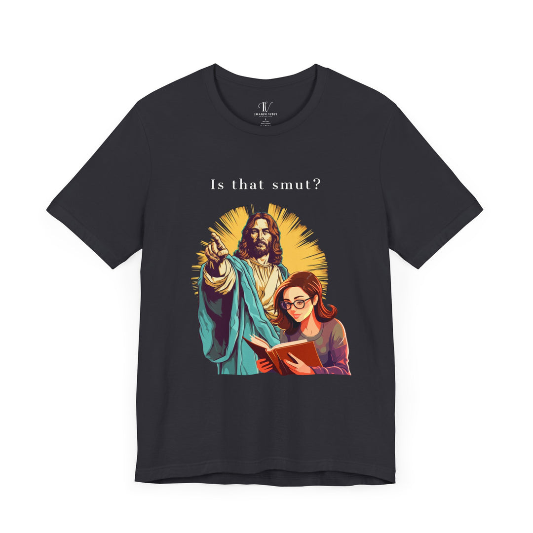 Funny Jesus Smut Unisex Tee T-Shirt Printify Dark Grey XS