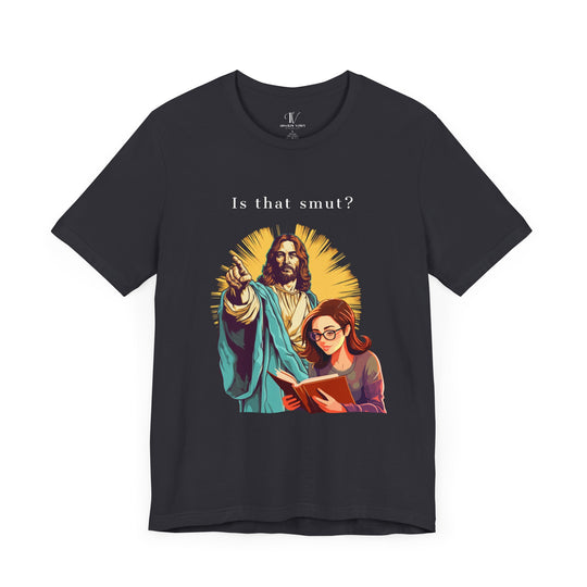 Funny Jesus Smut Unisex Tee T-Shirt Printify Dark Grey XS