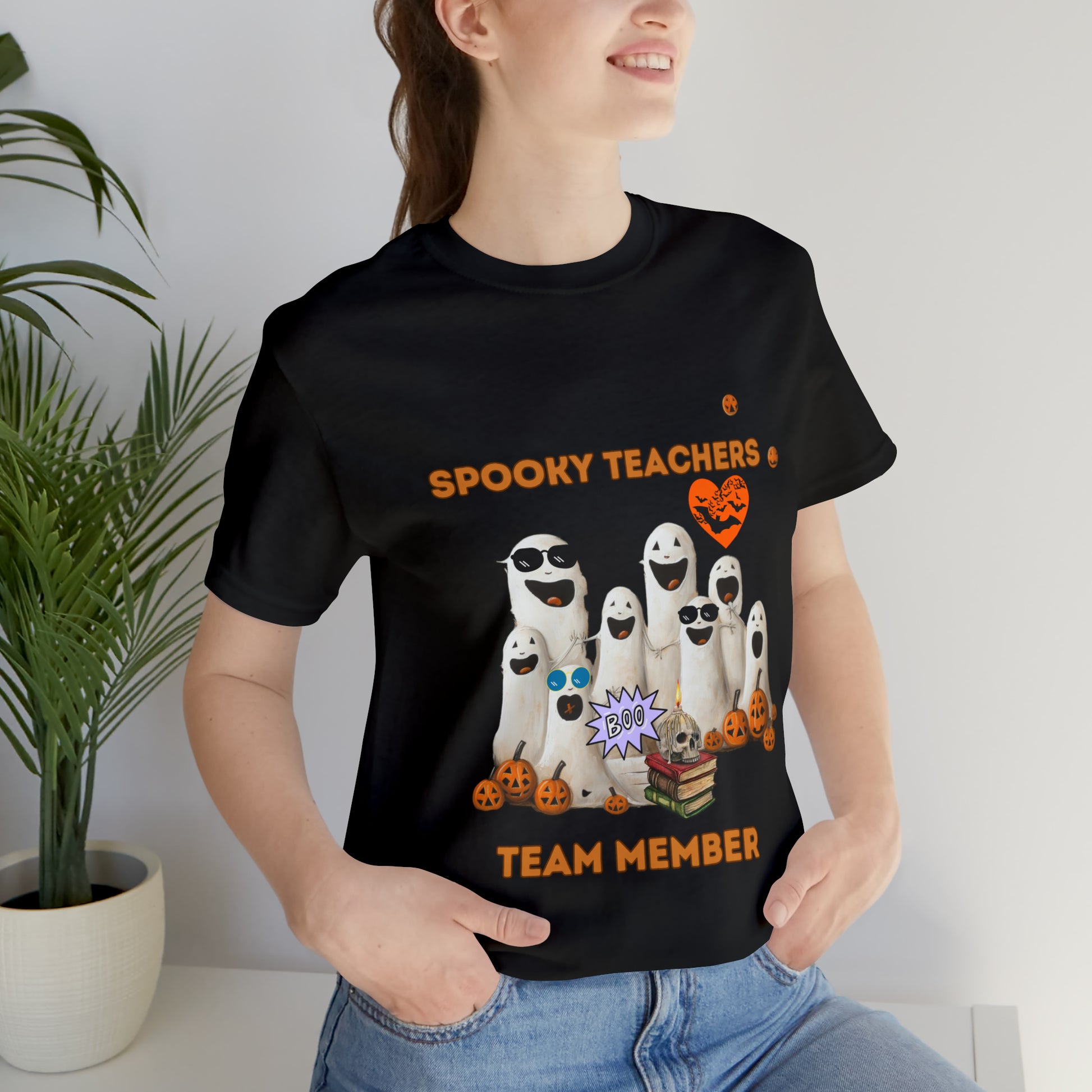 Spooky Teachers Team Member Unisex T-Shirt T-Shirt Black S 