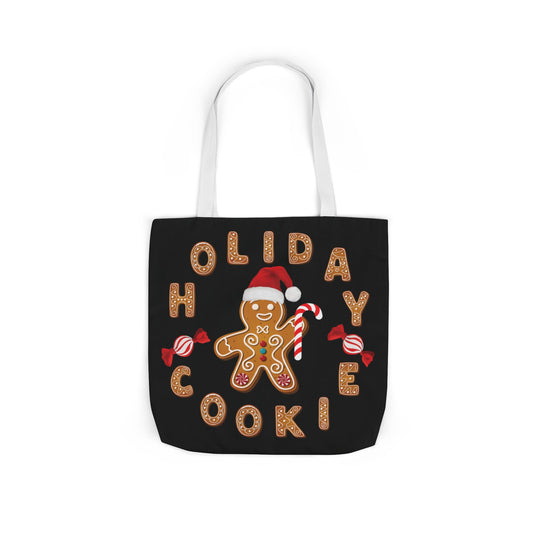 Holiday Cookie Canvas Tote Bag Accessories Printify 18" × 18'' White