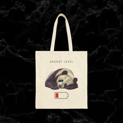 Super Cute Panda Tote Bag - A Stylish and Adorable Accessory for Panda Enthusiasts Bags Natural 15" x 16" 