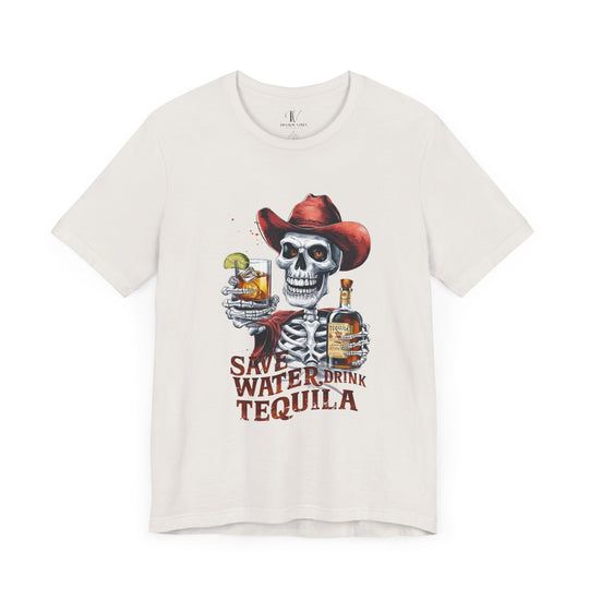 Tequila Tee - Save Water Drink Tequila T-Shirt Printify Vintage White XS