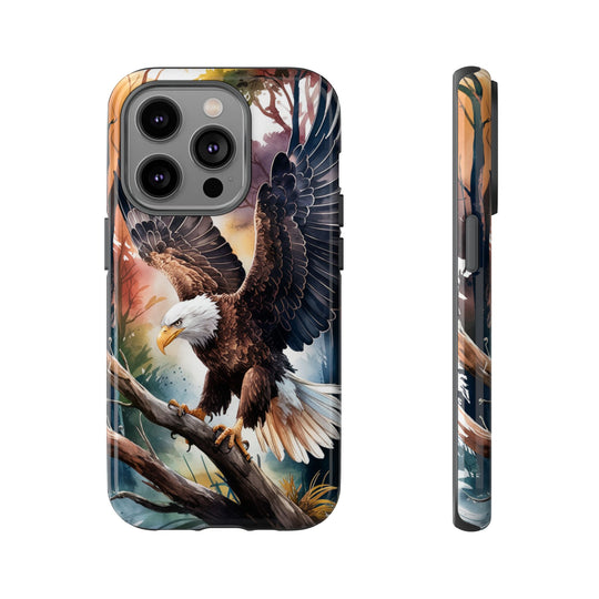 Eagle Tough Cases - Majestic Bald Eagle Patriotic Phone Case Printify iPhone 14 Pro Glossy