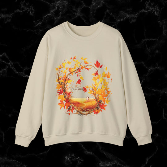 ImaginVibes: Autumn Calling: Embrace the Fall Vibes Sweatshirt Sweatshirt S Sand 