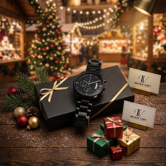 To My Husband – Personalized Christmas Engraved Black Watch