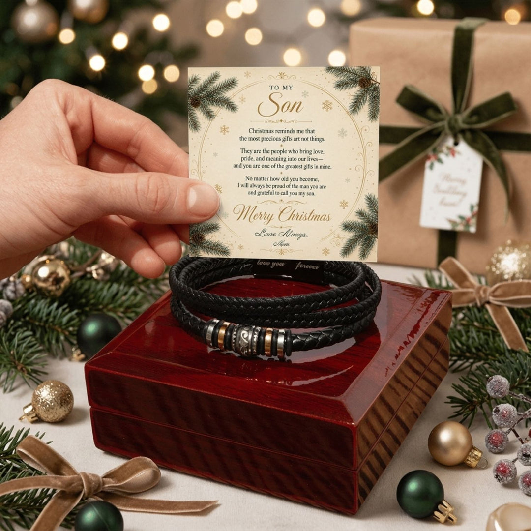 To My Son – Christmas Love You Forever Bracelet