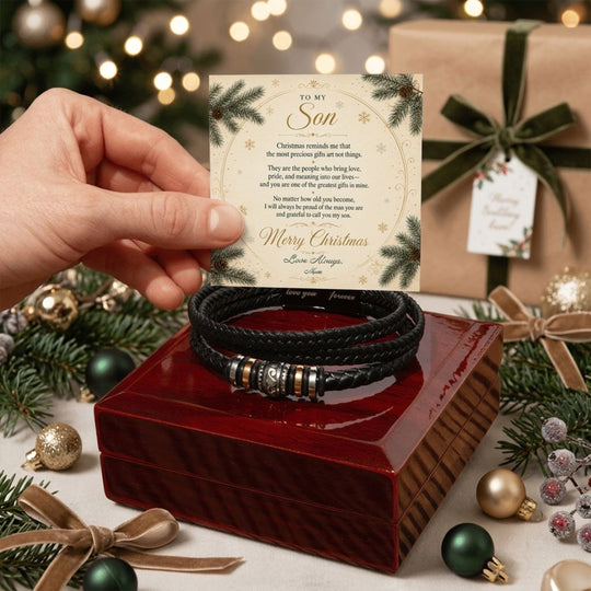 To My Son – Christmas Love You Forever Bracelet
