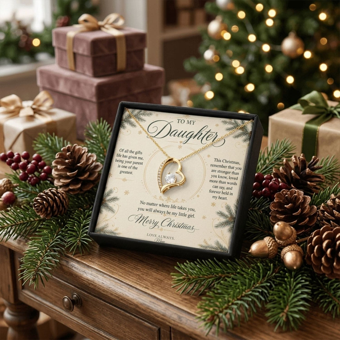 To My Daughter – Christmas Forever Love Necklace