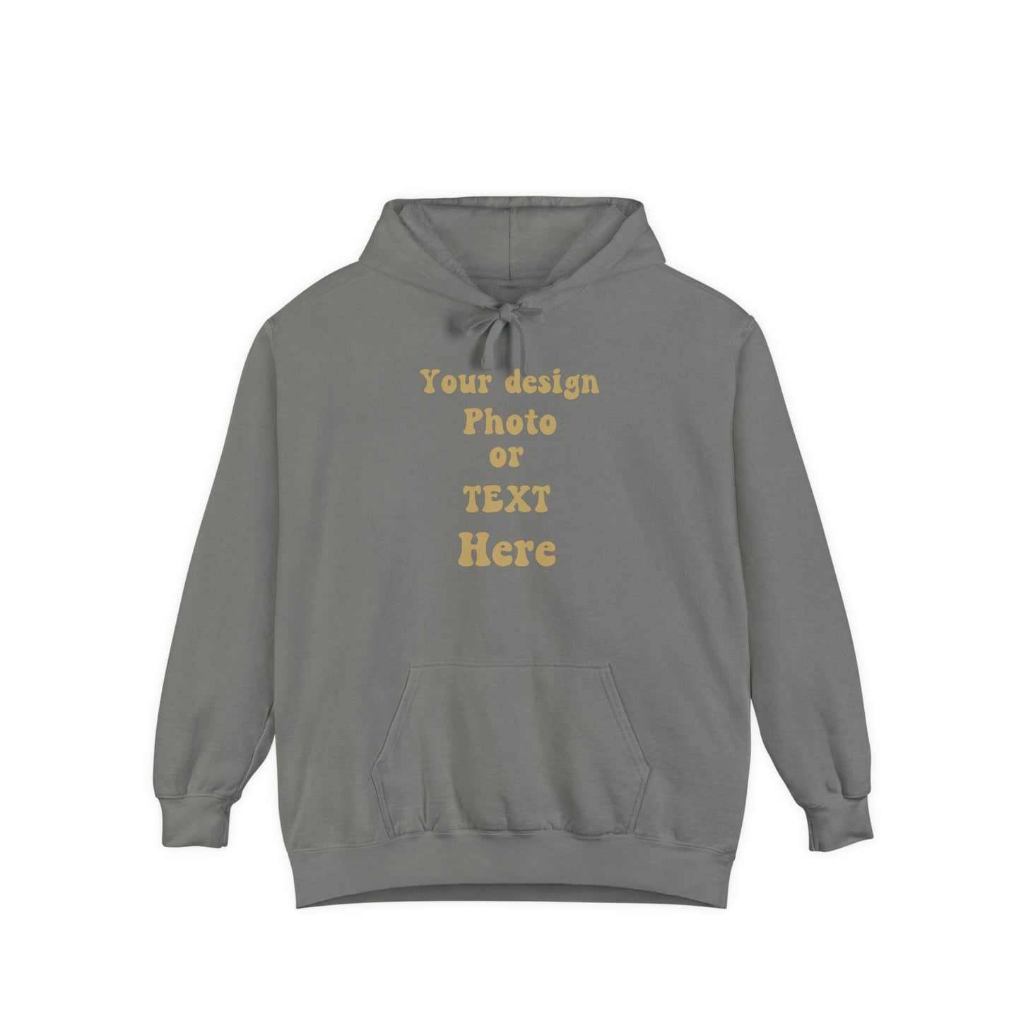 Luxury Hoodie - Personalize with Your Design, Photo, or Text | Greatest Comfort Hoodie Grey S 
