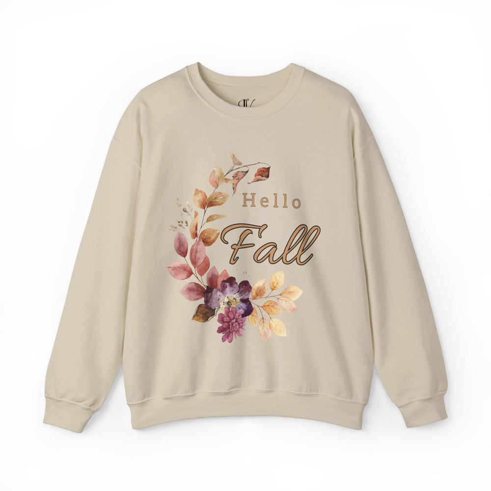 Hello Fall: Watercolor Floral Sweatshirt