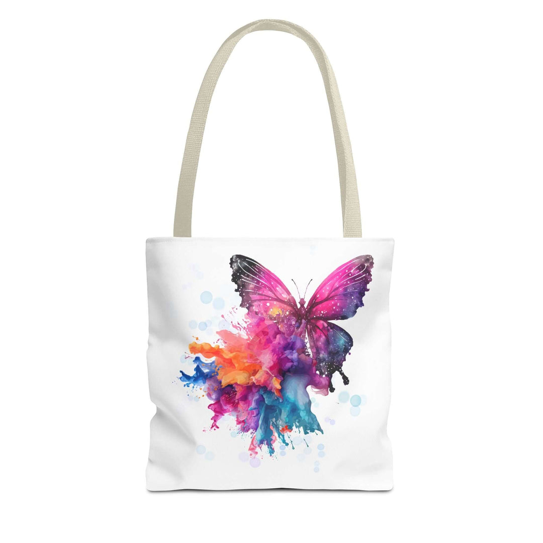 Watercolor Butterfly Tote Bag - Ethereal and Artistic Bags Printify 13" × 13'' Beige