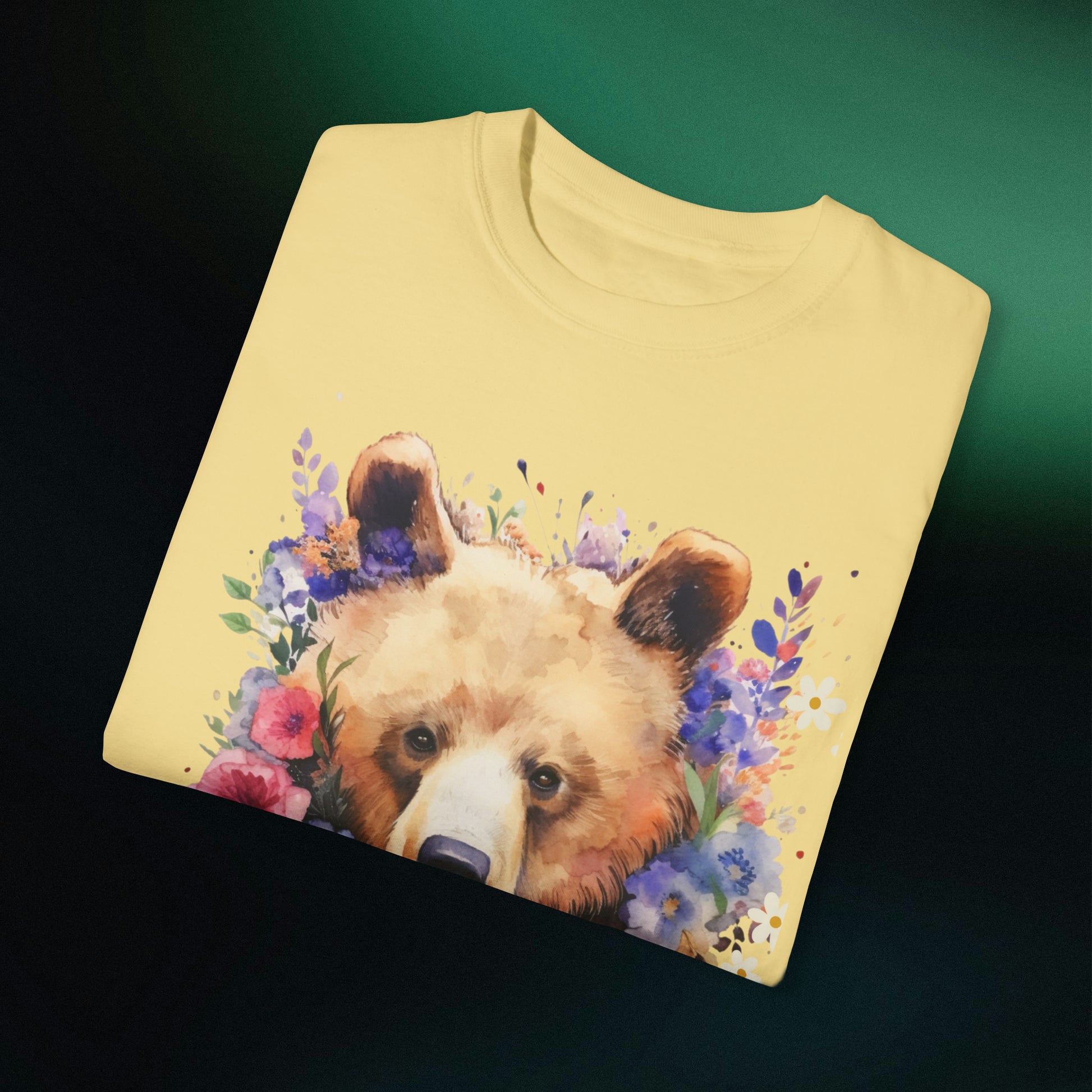 Floral Bear Shirt, Bear Shirt, Floral Bear Tee, Flower Bear Shirt, Animal Lover Tee, Bear Shirt, Bear Lover Gift, Wildlife Animals Tee T-Shirt   