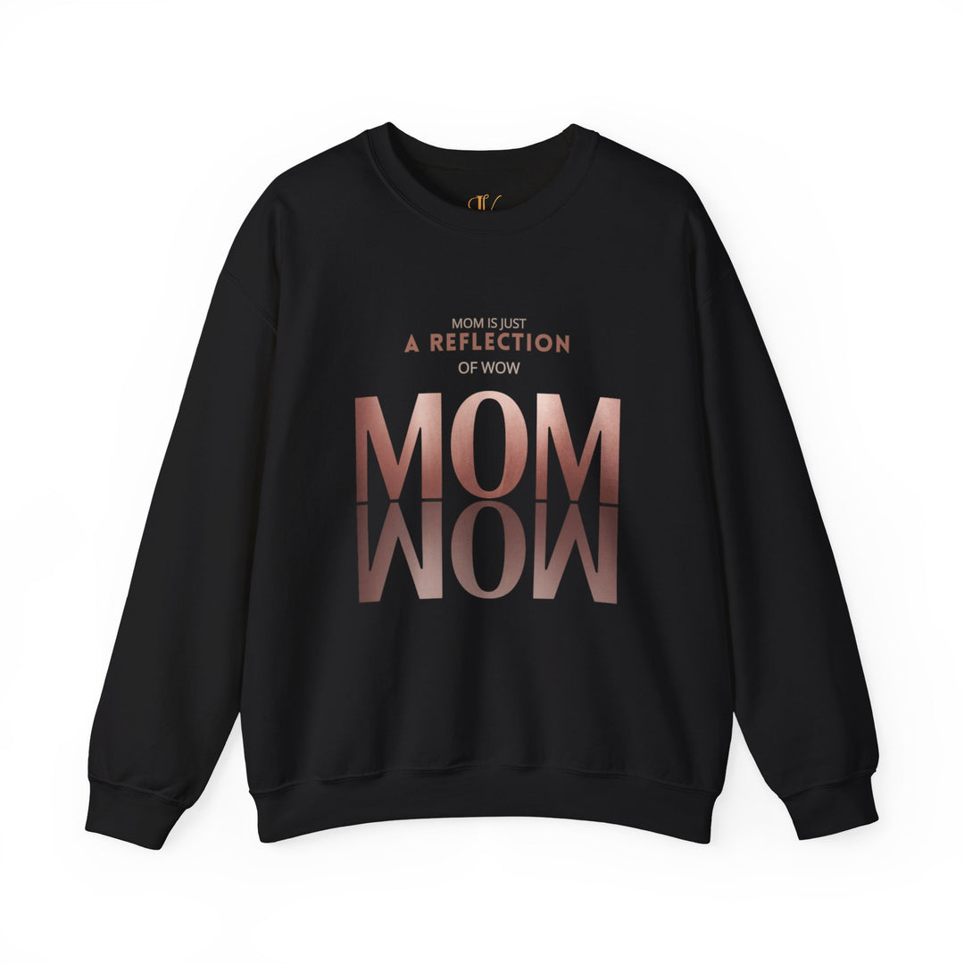 Reflective Mom Rose Gold Sweatshirt Sweatshirt Printify S Black