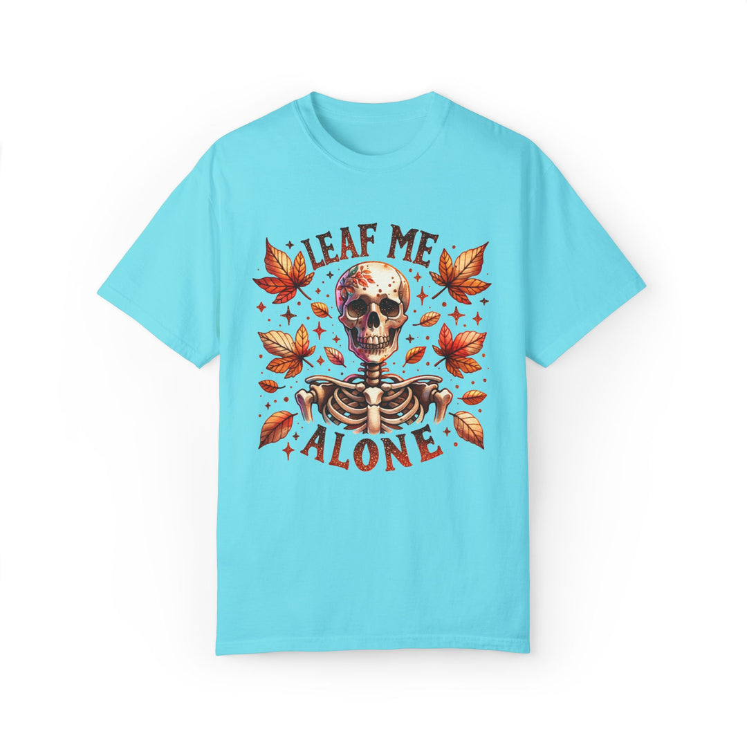 Leaf Me Alone: Skeleton Halloween T-Shirt