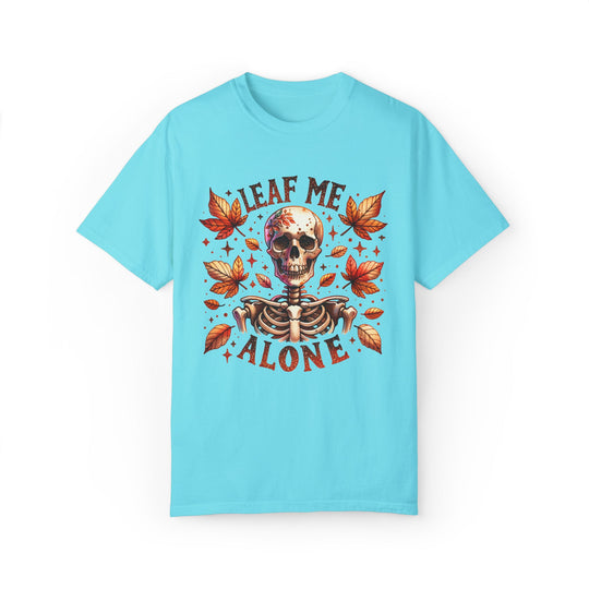 Leaf Me Alone: Skeleton Halloween T-Shirt