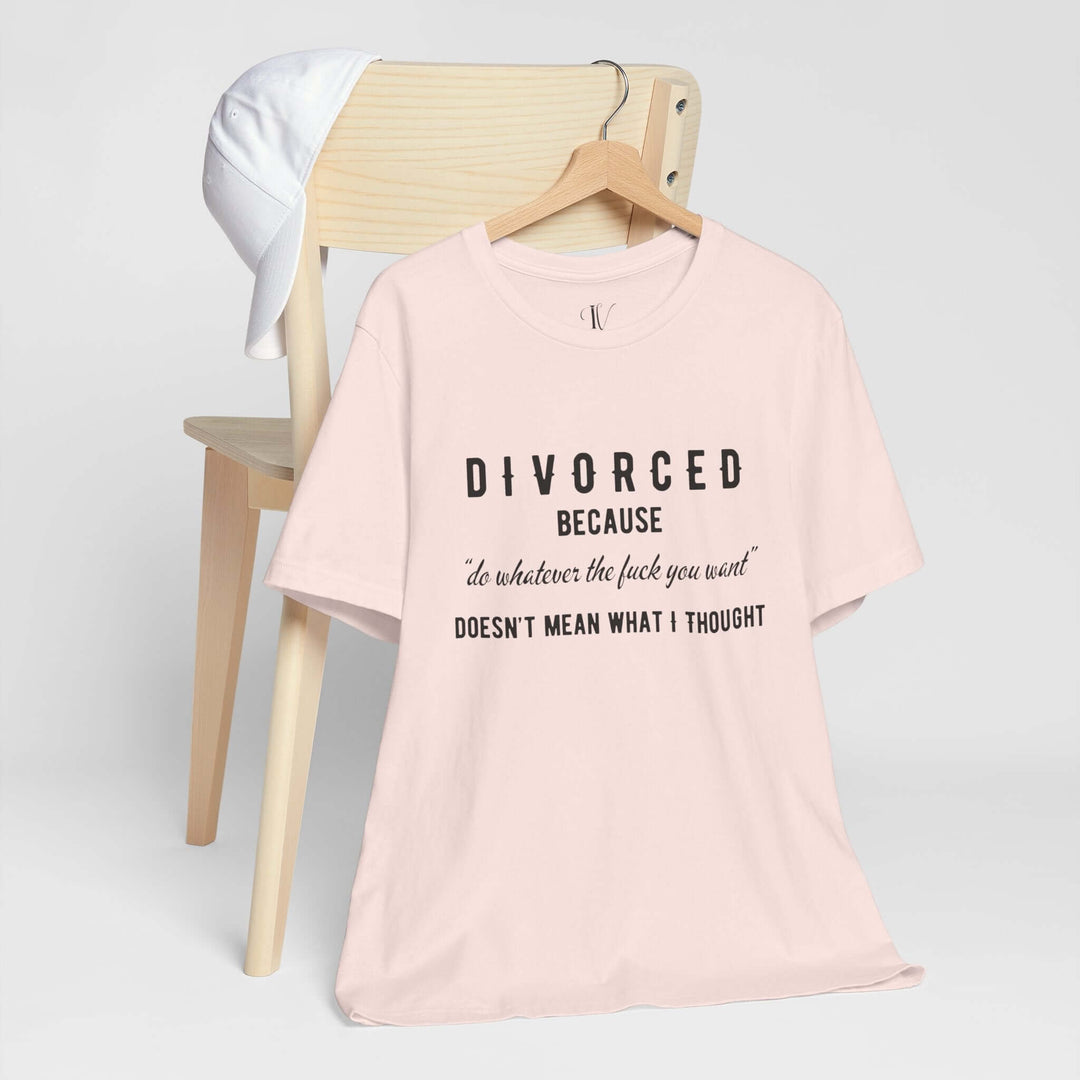Imagin Vibes: Funny Divorce Party Shirt T-Shirt Soft Pink XS 