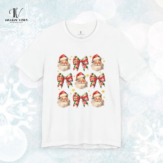 Christmas Tee - Festive Santa Claus Pattern