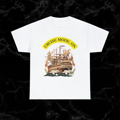 Sail in Style with our Viking Cruise T-Shirt – Cruise Time On, Cruise Mode Activated! T-Shirt White S 