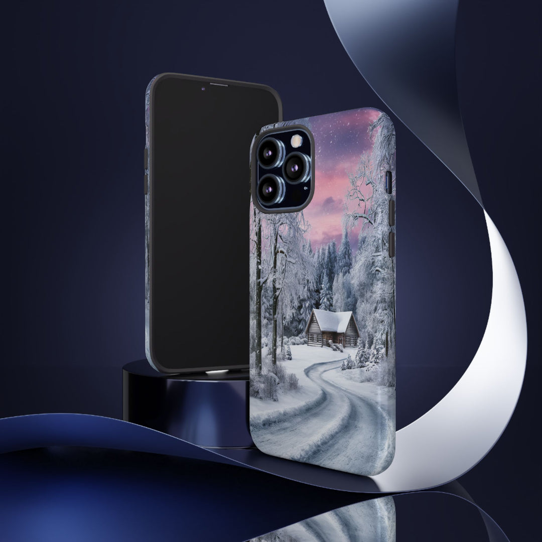 Phone Case - Winter Cabin Phone Case Printify