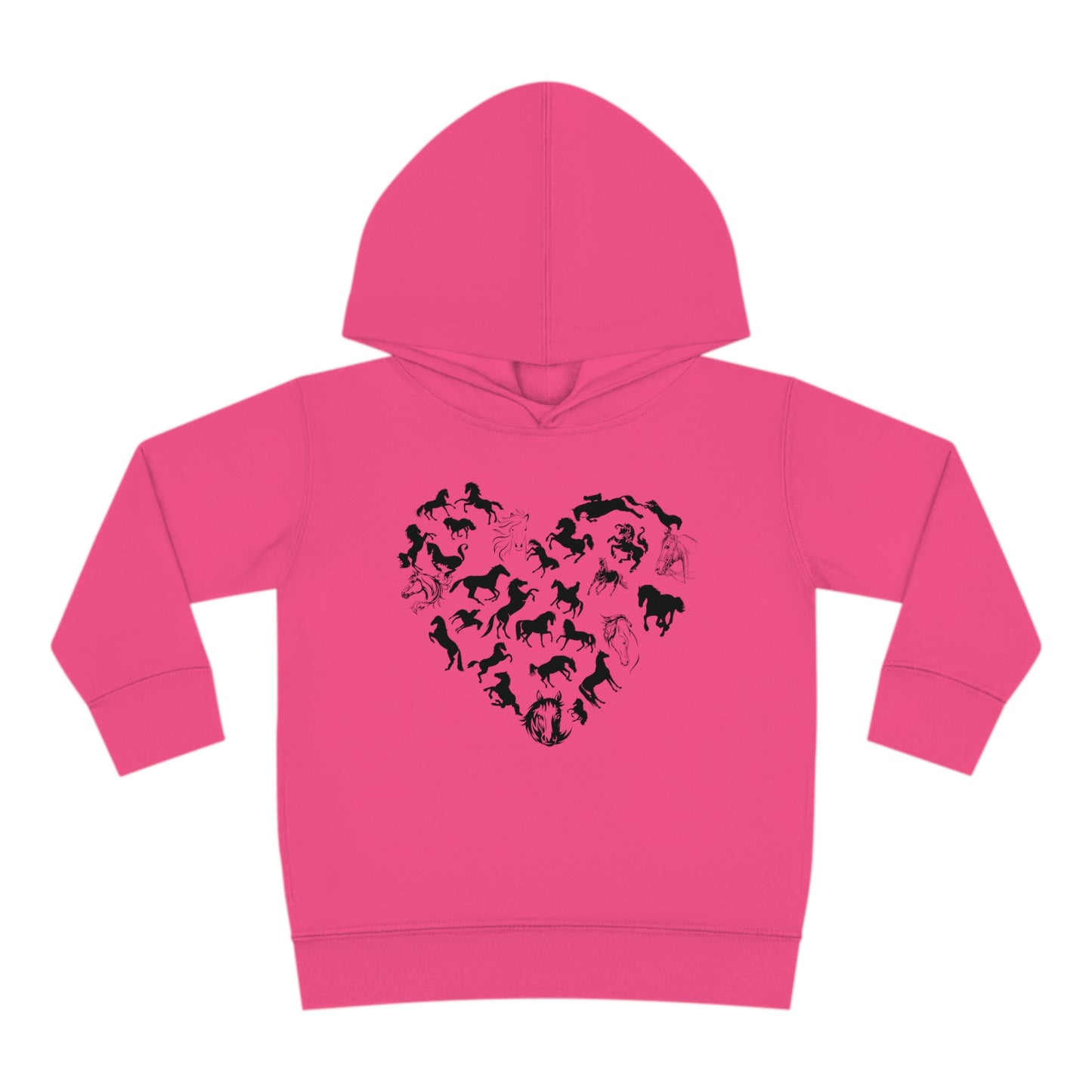 Horse Heart Hoodie | Horse Lover Tee - Horses Heart Toddler - Horse Lover Gift - Horse Toddler Shirt - Equestrian Tee - Gift for Horse Owner Kids clothes Vintage Hot Pink 2T 