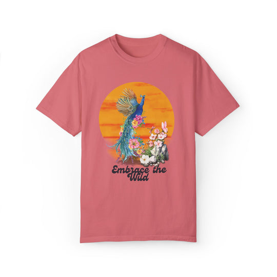 Peacock Boho-Chic T-shirt Embrace the Wild T-Shirt Printify Watermelon S