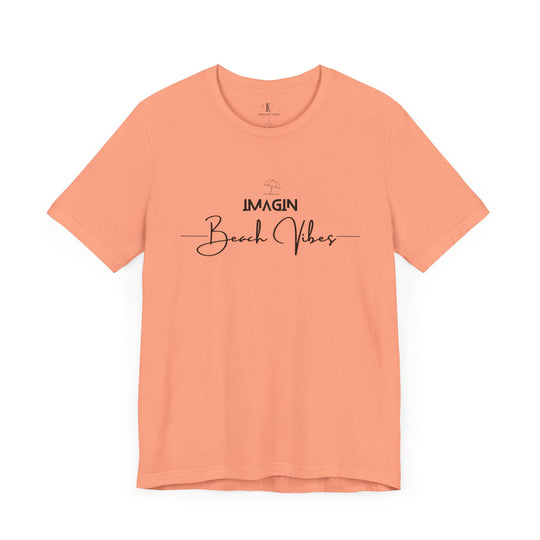 Imagin Beach Vibes Unisex Tee T-Shirt Printify Sunset XS