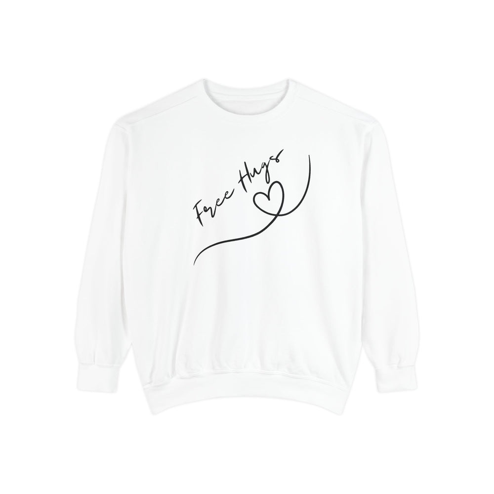 Free Hugs Sweatshirt Sweatshirt Printify White S