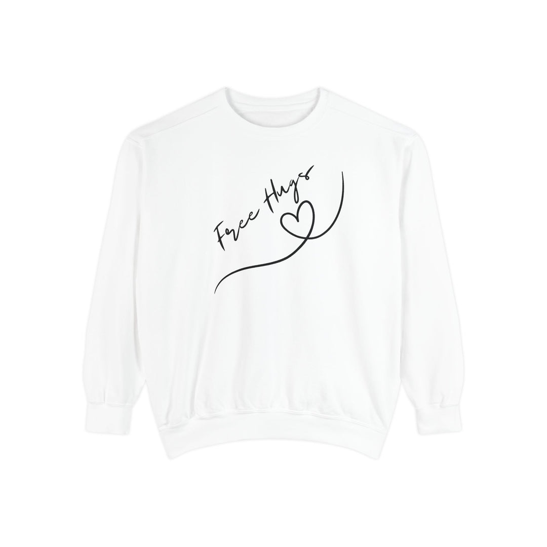 Free Hugs Sweatshirt Sweatshirt Printify White S