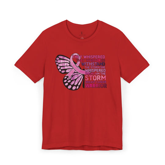 Breast Cancer Warrior T-Shirt - Empowering Message