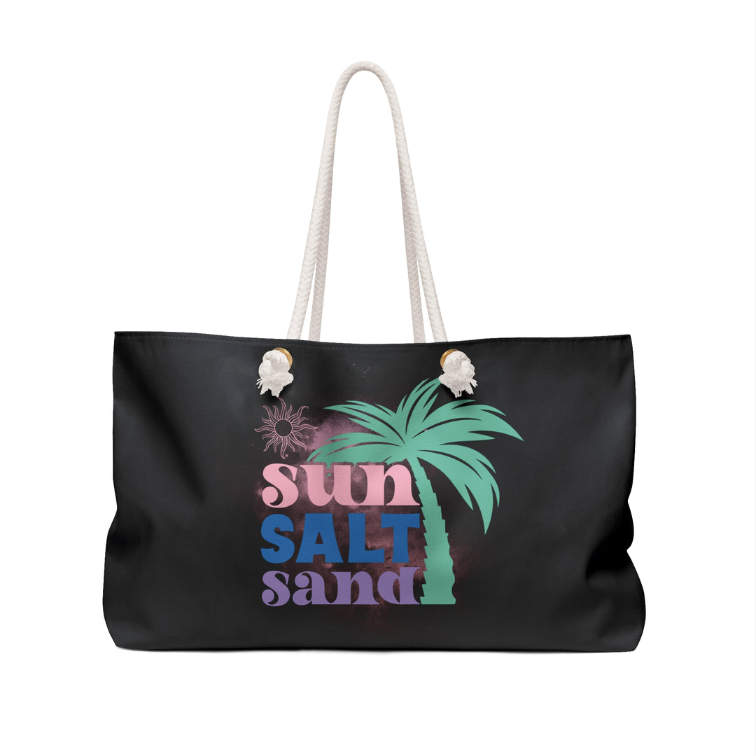 Tote Bag Summery Retro Palm Tree and Sun Bags Printify