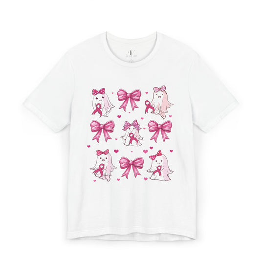 Ghosts and Pink Ribbons Cancer Support T-Shirt