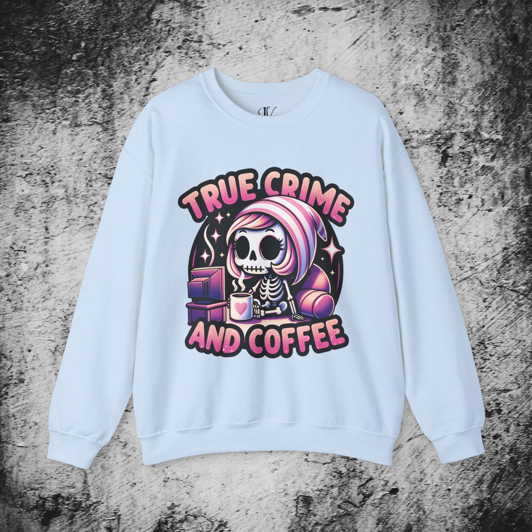 True Crime and Coffee: Skeleton Sweatshirt