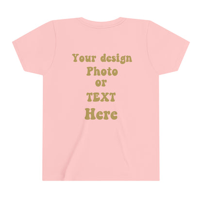 Youth Short Sleeve Tee - Personalized with Your Photo, Text, and Design Kids clothes   