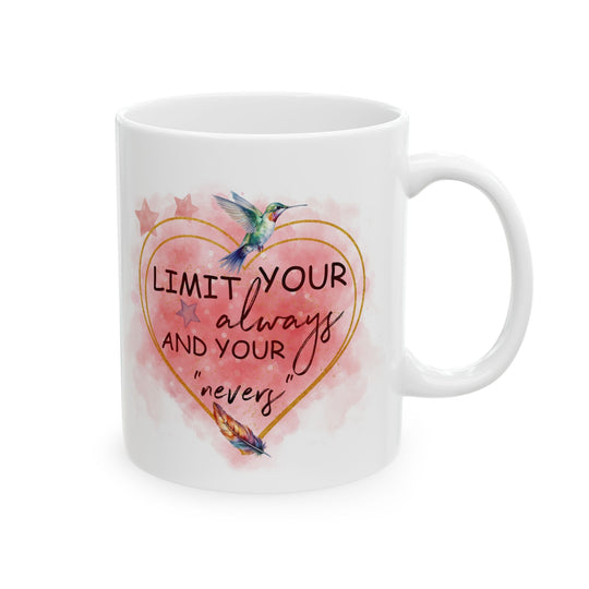 Motivational Watercolor Ceramic Mug Mug Printify