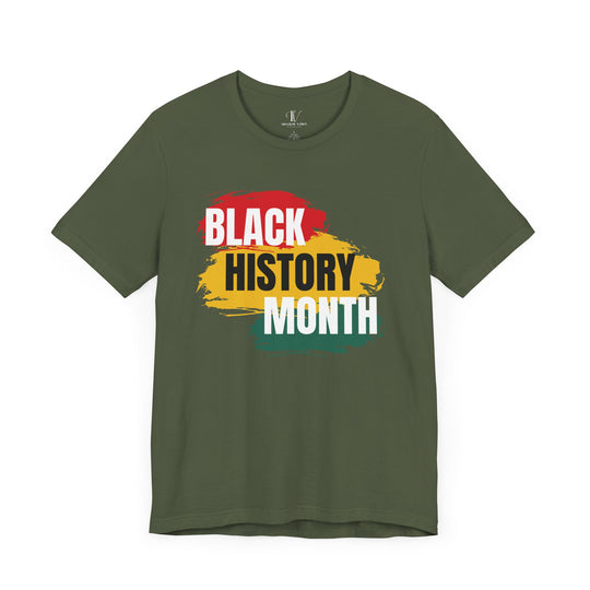 Black History Month T-shirt T-Shirt Printify Military Green XS