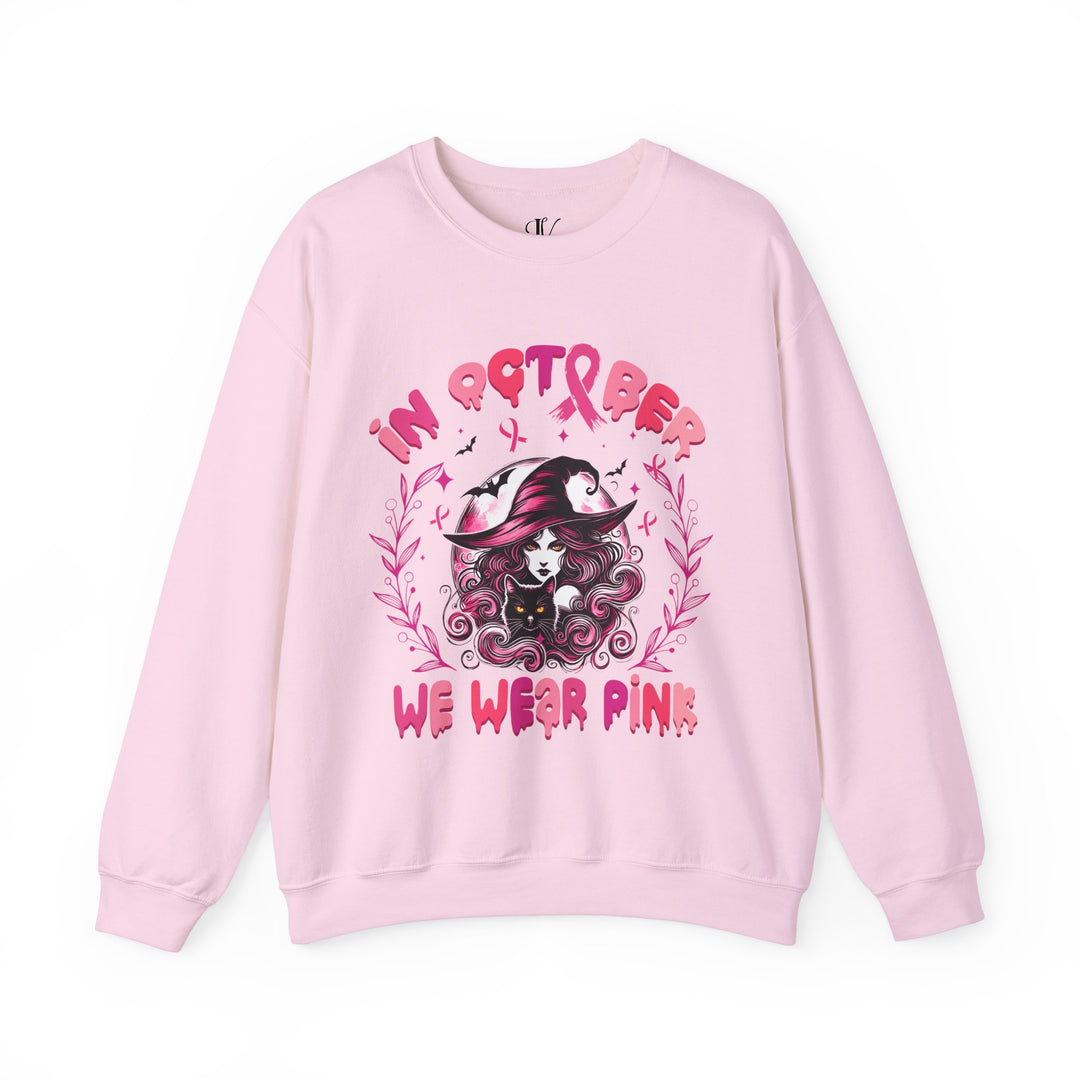 In October We Wear Pink Witch Sweatshirt